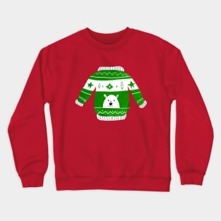 Cute Ugly Christmas Sweater Bear Crewneck Sweatshirt